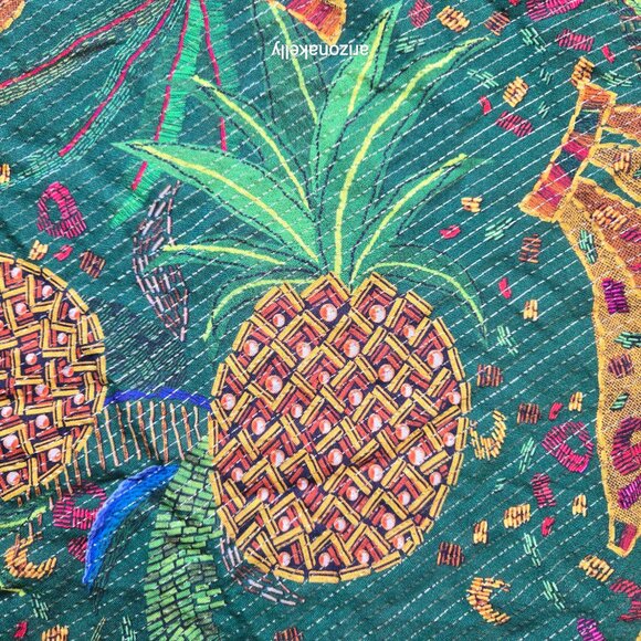 NWOT Farm Rio Sarong "Mixed Fruits" Reversible Fringe - Picture 4 of 15